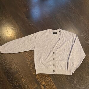 The Kooples Light Gray Buttoned Cardigan